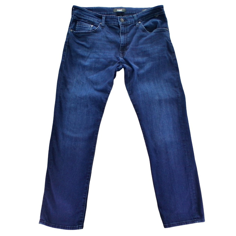 Mavi Marcus Jeans Mens 36x32 Blue Medium Wash Slim Straight Denim Stretch